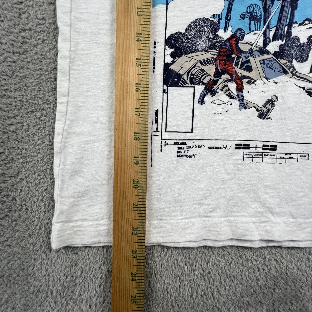 Gap Star Wars Long‎ Sleeve Graphic Tee Off White Hoth AT-AT XL